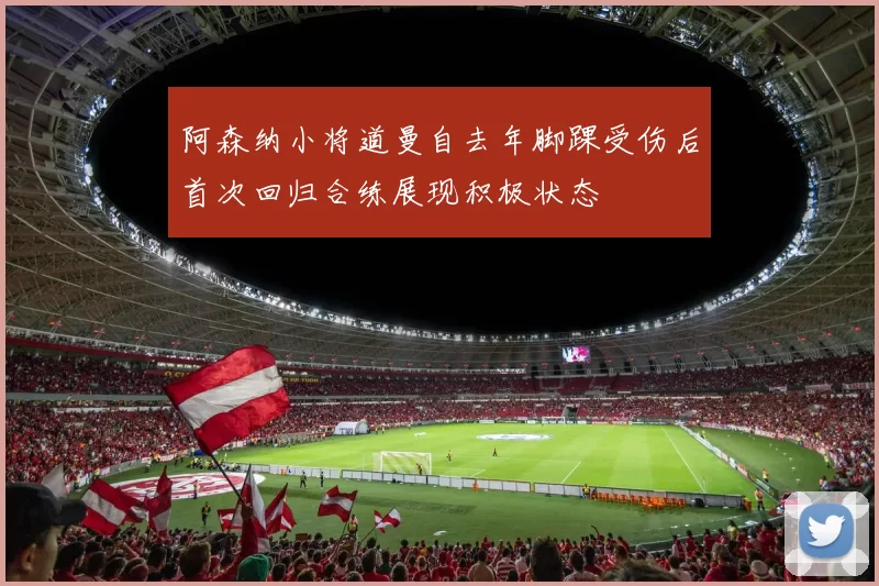 阿森纳小将道曼自去年脚踝受伤后首次回归合练展现积极状态